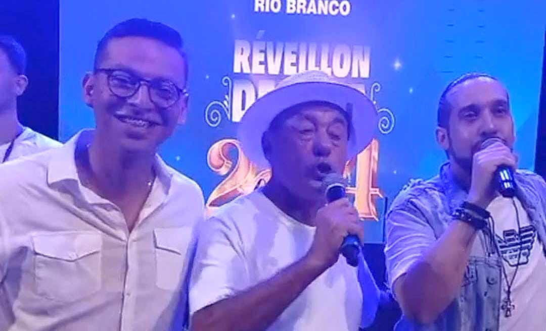 No réveillon da Gameleira, Bocalom promete 80 obras em 2024 e canta “adeus ano velho, feliz ano novo”