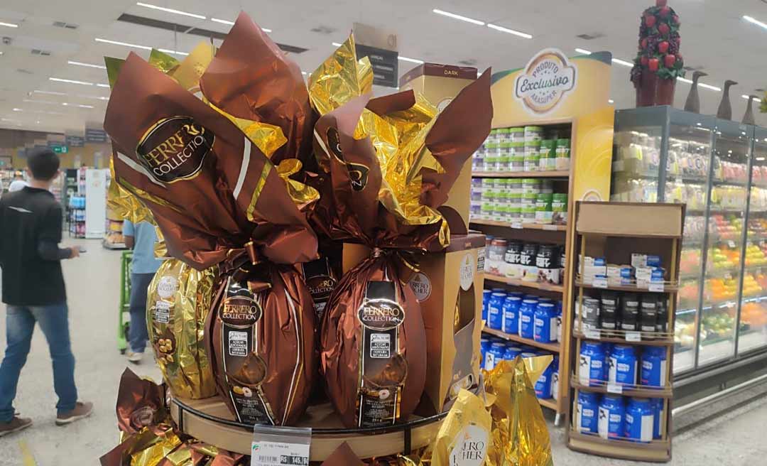 Ovos de páscoa já estão à venda em Rio Branco, mas preços assustam consumidores