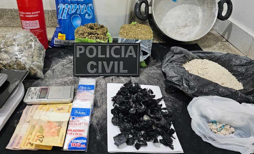 PCAC prende dupla de traficantes em flagrante e apreende menor em Cruzeiro do Sul