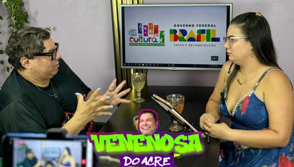 Podcast Qual é o Nome da influenciadora Taynah Kathelen, recebeu nossa Venenosa do Acre - Allex Tomás