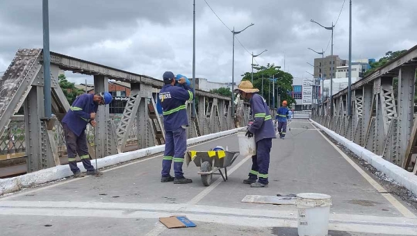 Deracre quer reabrir Ponte Metálica dia 29 de fevereiro para veículos, mas depende da cheia do rio Acre