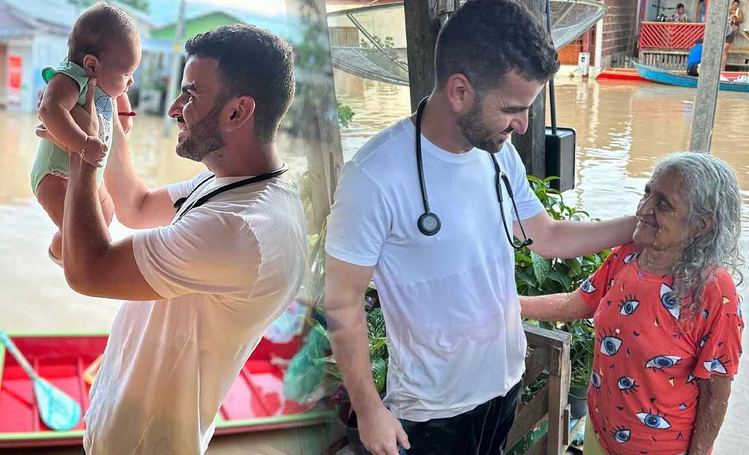 Médico Rodrigo Damasceno faz ação de Saúde em Tarauacá em bairros atingidos pela enchente