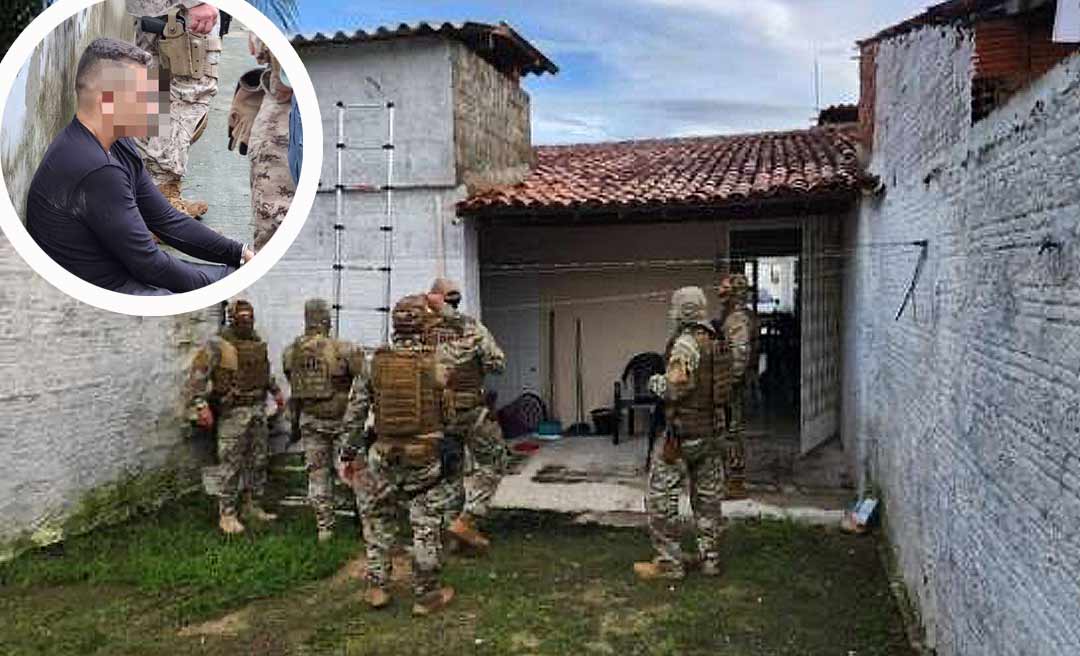 Veja momento da ação da polícia que resultou na prisão de suspeito de matar ex-prefeito de Plácido de Castro