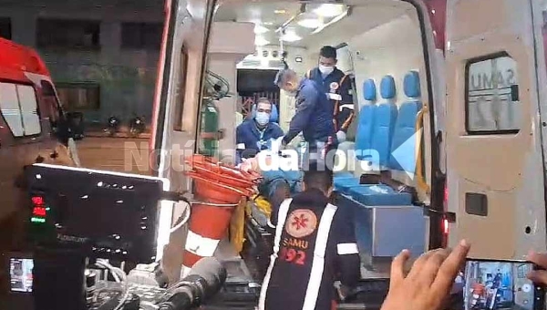 Queda de moto deixa motociclista em estado grave na Vila do V, em Porto Acre