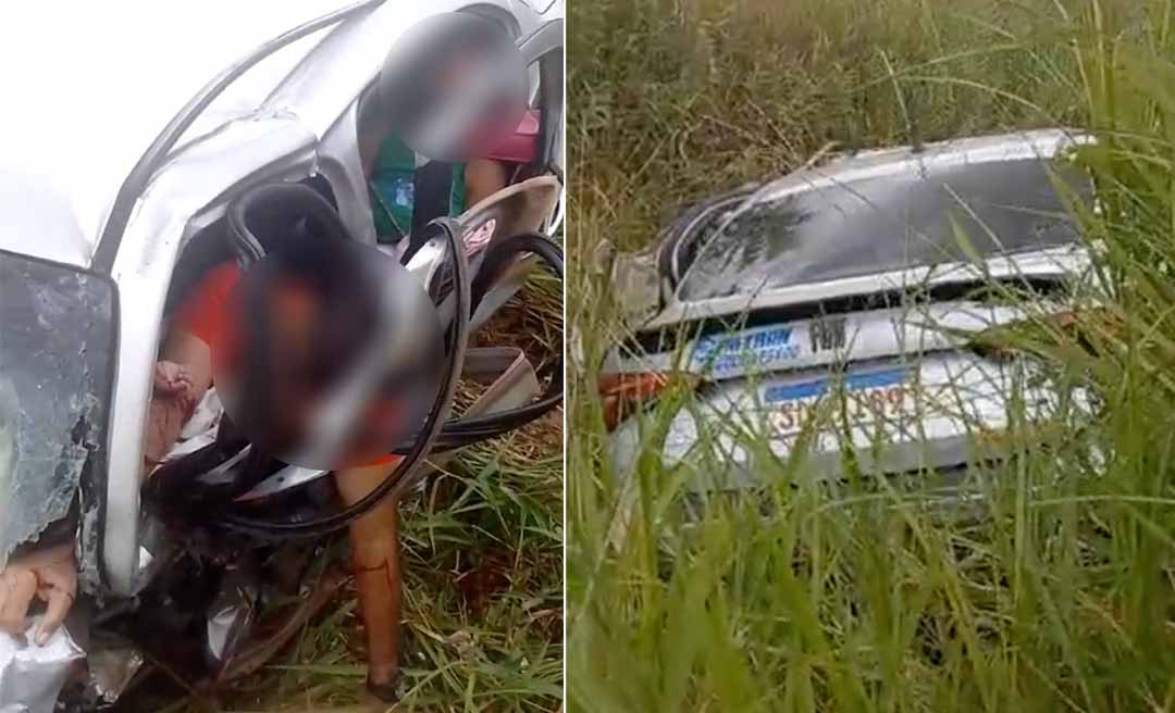 Acidente na BR-364 mata quatro pessoas, entre elas um bebê de aproximadamente 13 dias de vida, confirma PRF