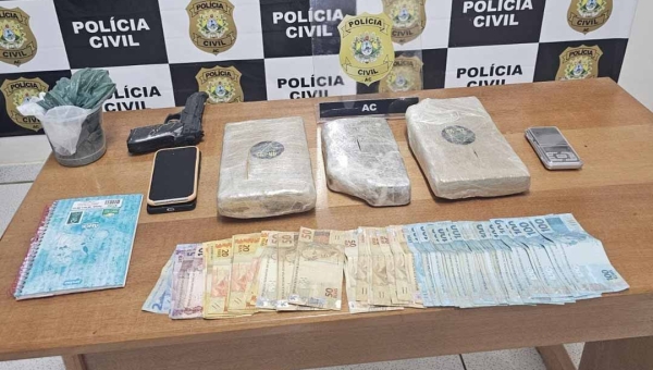 Operação "Catulus": Polícia Civil apreende entorpecentes e prende traficante em flagrante no interior do Acre