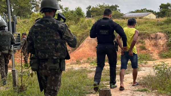 Traficante de drogas é preso em Rodrigues Alves, em operação integrada entre Polícia Civil e Exército Brasileiro