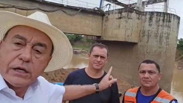 Prefeito Tião Bocalom visita ETA II e pede à população que economize água