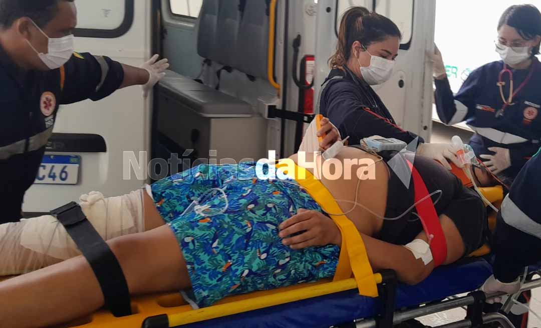 Mulher que trabalha no Via Verde Shopping sofre acidente após freio de moto falhar