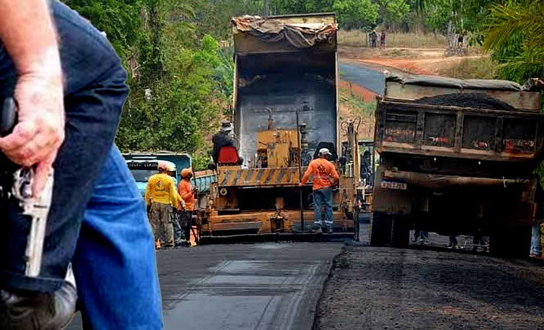 Com medo de represálias, trabalhadores do Asfalta Rio Branco não denuciam ação de criminosos
