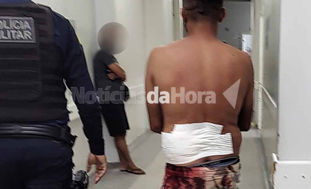 Sogra sai em defesa da filha e tenta matar genro valentão