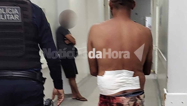 Sogra sai em defesa da filha e tenta matar genro valentão