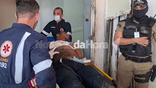 No Taquari, homem é baleado pela PM após reagir a abordagem e apontar arma de fogo para os policiais