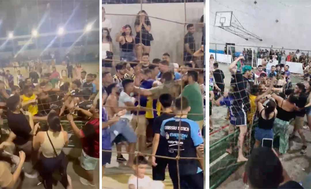Jogo universitário termina em pancadaria em Epitaciolândia