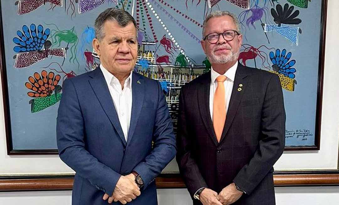 Para discutir desenvolvimento econômico do Acre, Afonso Fernandes se reúne com superintendente da Suframa