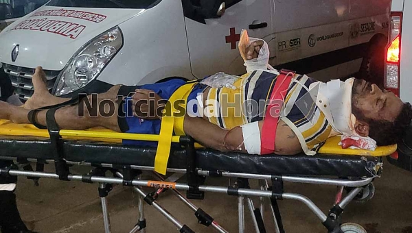 Carpinteiro embriagado resolve subir no telhado, cai, sofre fraturas e vai parar no Pronto Socorro