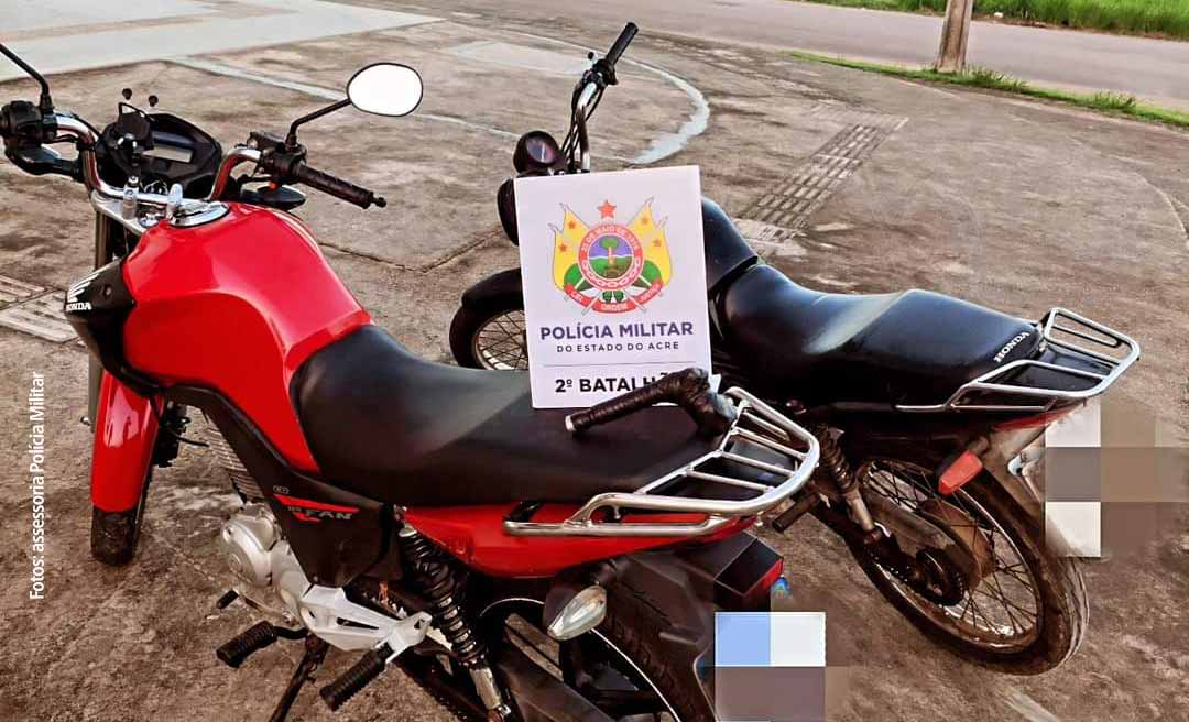 Polícia Militar recupera duas motocicletas roubadas e apreende arma de fogo na Vila Albert Sampaio