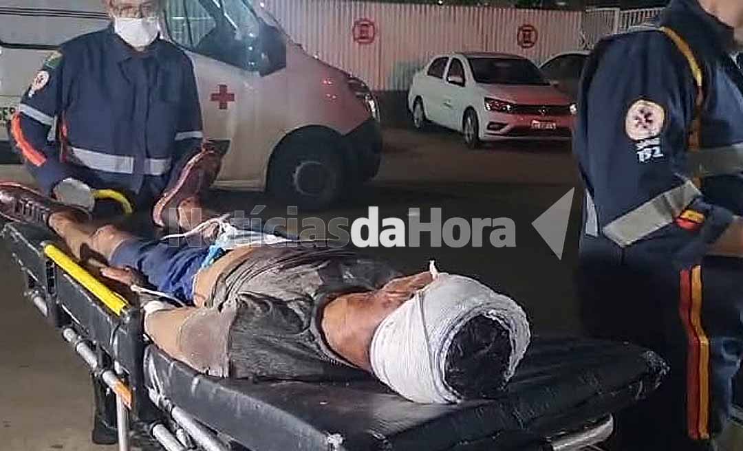 Ataque de fúria da esposa em um bar deixa homem gravemente ferido
