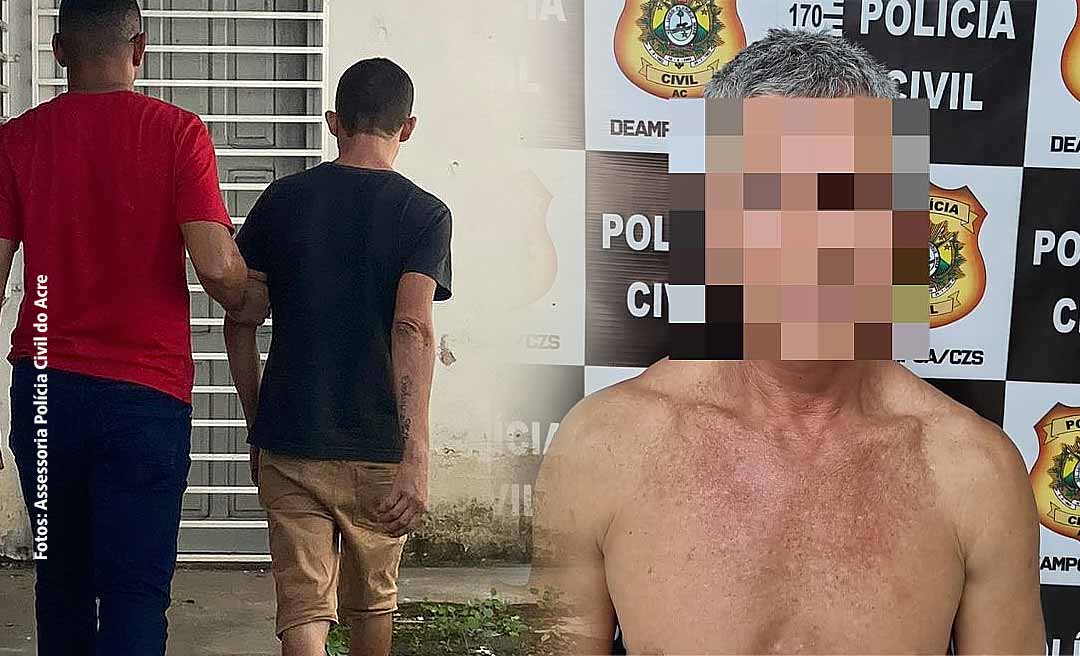 Polícia prende homens acusados de maus-tratos contra os filhos e invasão de domicílio de ex-companheira