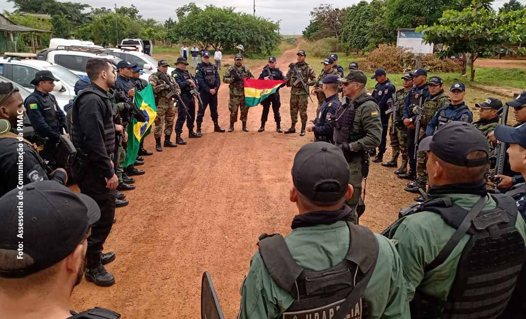 PM do Acre deflagra operação com a Polícia Federal e a Polícia Nacional Boliviana para coibir crimes na fronteira