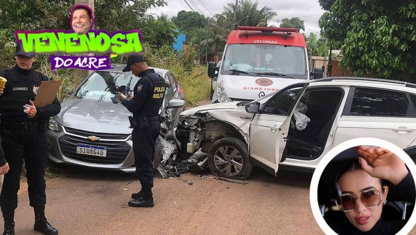 Juh Vellegas se envolve em acidente e é levada ao Pronto-Socorro