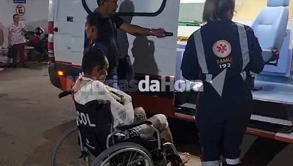 Homem perde controle de motocicleta após desviar de cachorro na estrada de Boca do Acre