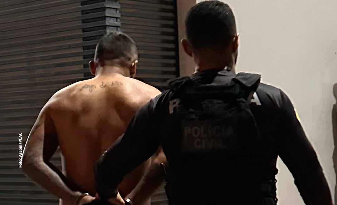 Operação policial prende acusado de homicídio e um traficante de drogas em Cruzeiro do Sul