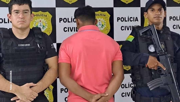 Polícia prende suspeito de estuprar menor de 13 anos e induzi-la ao aborto em Porto Walter