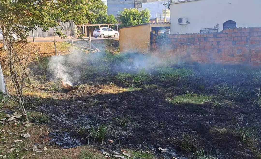 Homem em situação de rua quase provoca uma tragédia ao queimar fios de cobre próximo a maternidade Bárbara Heliodora