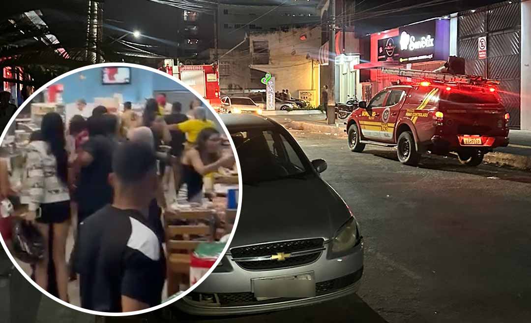 Mulher tem corpo queimado após incêndio no Mercado do Bosque em Rio Branco; veja o vídeo