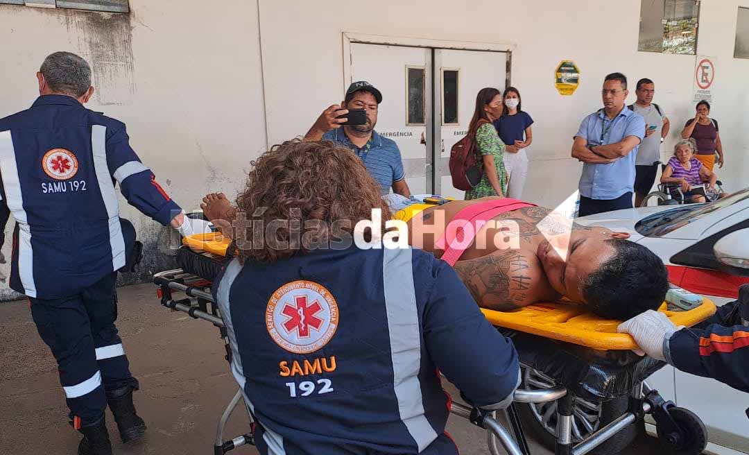 No bairro Vitória, homem sofre acidente após manusear arma de fogo; tiro acertou o abdômen
