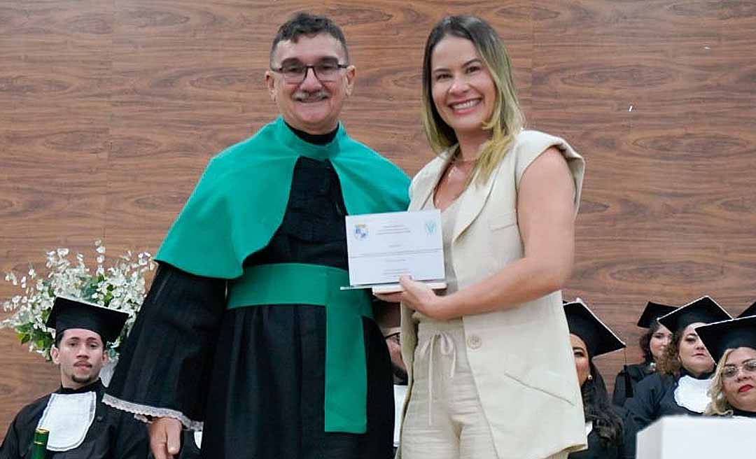 Amigo da Veterinária: Alan Rick é homenageado em colação de grau de formandos da UFAC