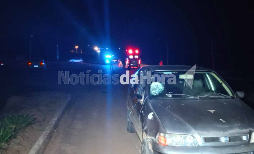 Mulher que caminhava na BR-364, próximo a Cidade do Povo, é atropelada por veículo e fica em estado grave