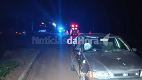 Mulher que caminhava na BR-364, próximo a Cidade do Povo, é atropelada por veículo e fica em estado grave