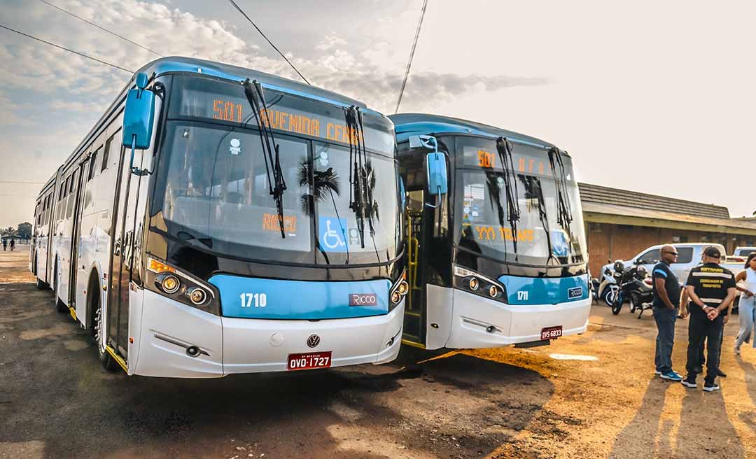 Prefeitura de Rio Branco apresenta ônibus articulados e 16 convencionais para otimizar o transporte coletivo na capital