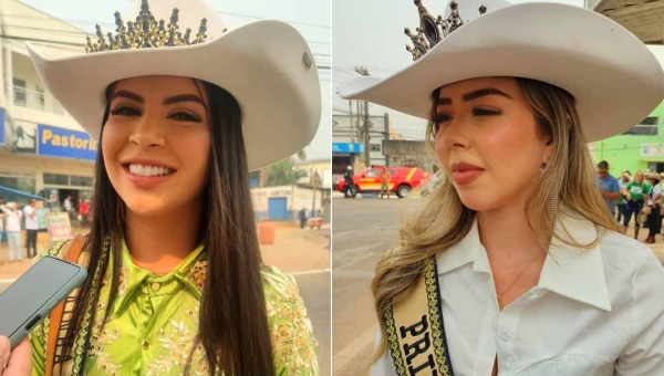 Rainha e princesa da Expoacre prometem simpatia e muita animação durante Cavalgada