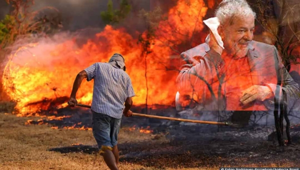 Letargia do governo Lula III faz petista despencar na aprovação popular após o Brasil, literalmente, pegar fogo