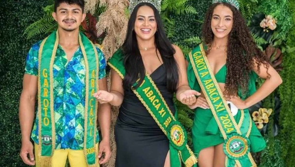 Garota e Garoto Abacaxi 2024: correspondente bancária e gestor público são coroados na festa mais tradicional de Tarauacá