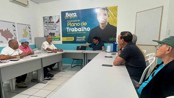 Petecão tem reunião com cabeças brancas do MDB e avisa: “Sou candidato à reeleição. Pode vir Jorge, Gladson, Bocalom, Bittar”