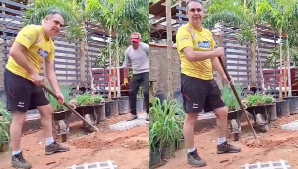 Em vídeo, Marcus Alexandre brinca e diz que já “chegou da balsa”: “O rio tava seco”