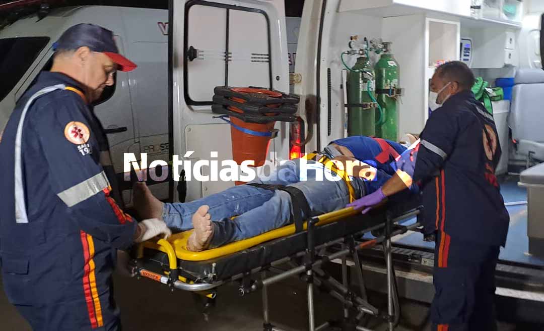 Motociclista perde controle e colide com trator estacionado no bairro Boa União, Baixada da Sobral