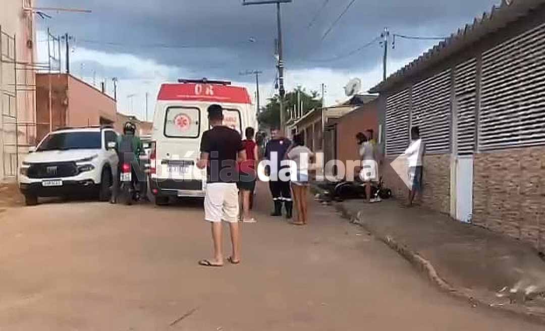 Colisão entre motociclistas deixa três feridos no bairro Calafate, em Rio Branco