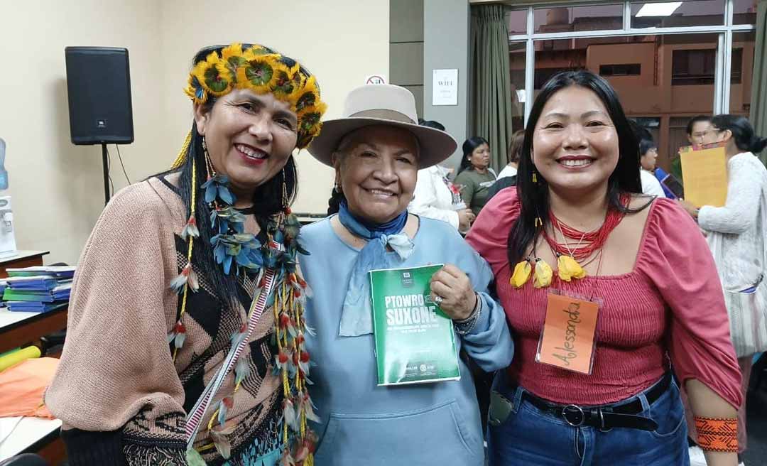 Cartilhas Lei Maria da Penha para Mulheres Indígenas traduzidas para línguas Manchineri e Huni Kuin são destaque em evento internacional