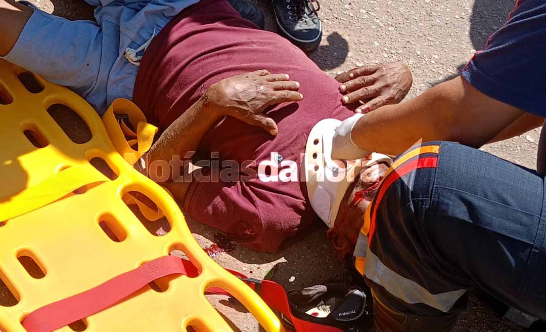 Ciclista fica gravemente ferido após queda na Baixada da Sobral; vítima apresentava sinais de embriaguez