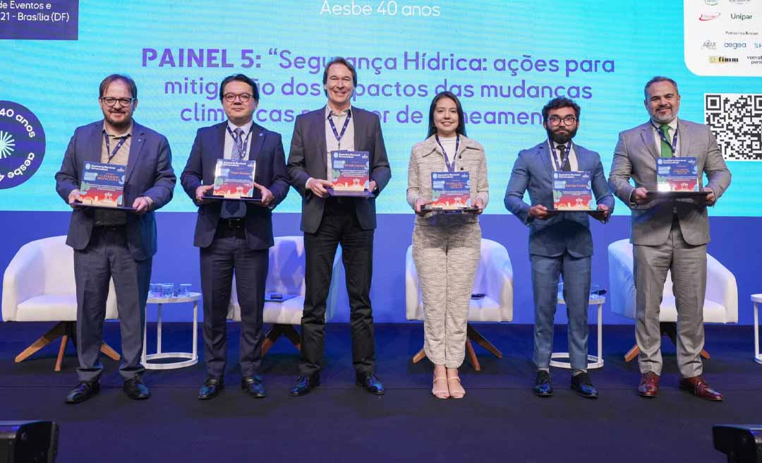 Em seminário nacional, Saneacre destaca estratégias do Acre para reduzir impactos de extremos climáticos no setor de saneamento