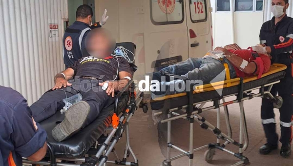 Colisão entre motocicletas deixa dois feridos na avenida Getúlio Vargas, em Rio Branco