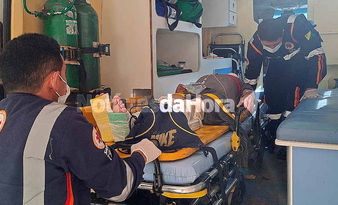 Na Capital, idoso sofre grave acidente de trabalho em construção na Vila Santa Maria; vítima caiu de uma altura de aproximadamente 4 metros