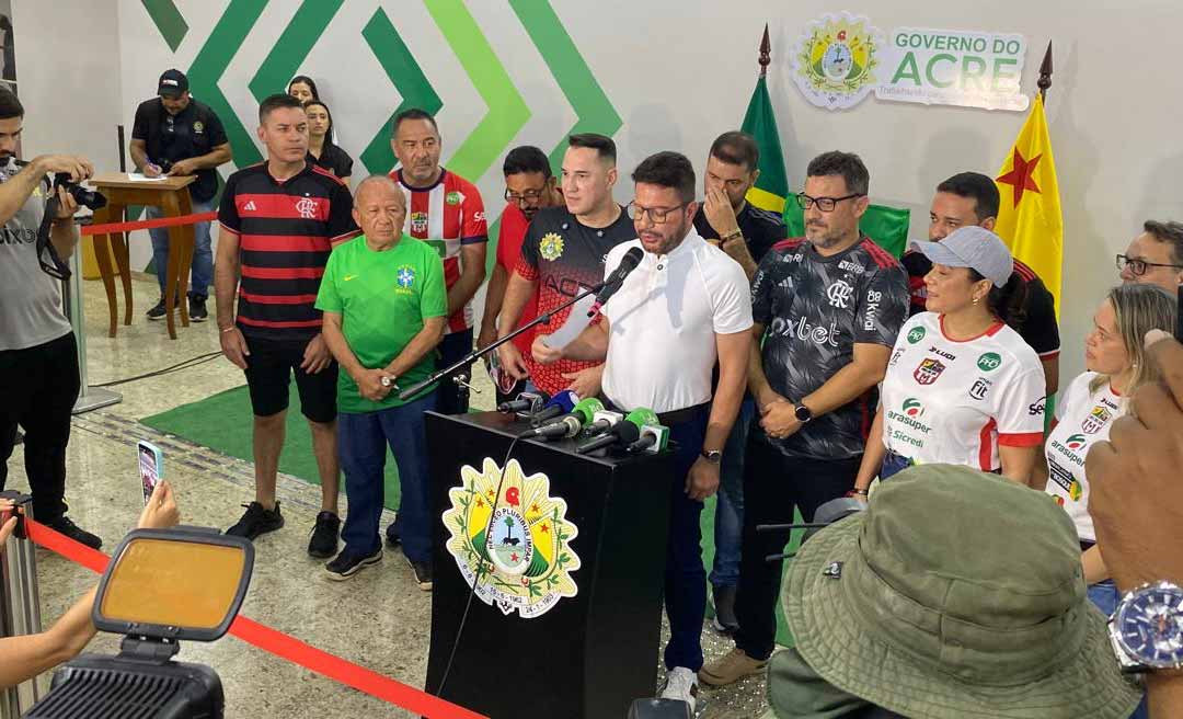 Governador Gladson destaca importância do esporte durante reinauguração do Arena da Floresta