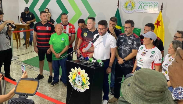 Governador Gladson destaca importância do esporte durante reinauguração do Arena da Floresta