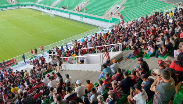 Torcida começa a chegar à Arena da Floresta para jogo entre Santa Cruz do Acre e Flamengo